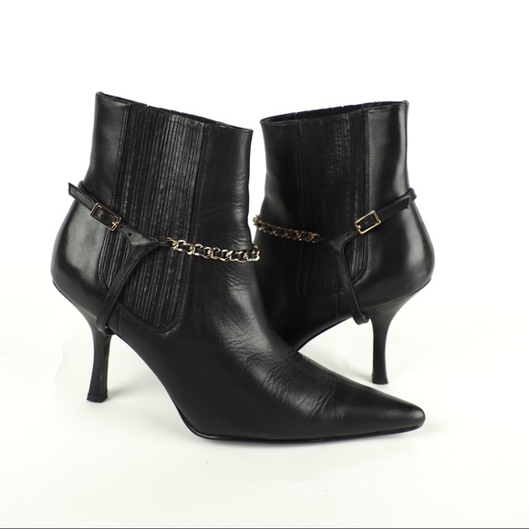 Colin Stuart Shoes - Colin Stuart sz 9 black pointy toe ankle booties